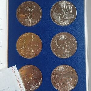 Los Angeles 1979 Bicentennial Birthday Dollars Booklet Collection 6 Coins Mint